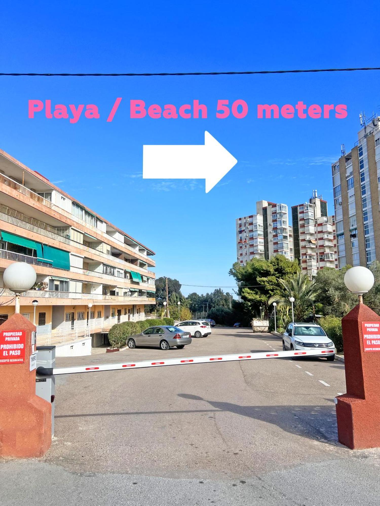 شقة A 100 Metros De La Playa. Parking Gratuito Privado لقنت المظهر الخارجي الصورة